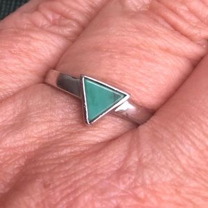 🟩 Genuine Malachite and Sterling Silver Ring 🟩